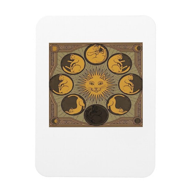 Whimsigoth Moon Classic Magnet (Vertikal)