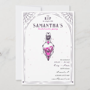 Whimsigoth Mystical Kärlek Potion Bachelorette Par Inbjudningar