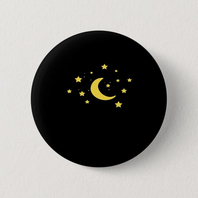 Whimsigoth Night Himmel Sol Måne Witchy Knapp (Framsida)
