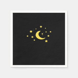 Whimsigoth Night Himmel Sol Måne Witchy Pappersservett