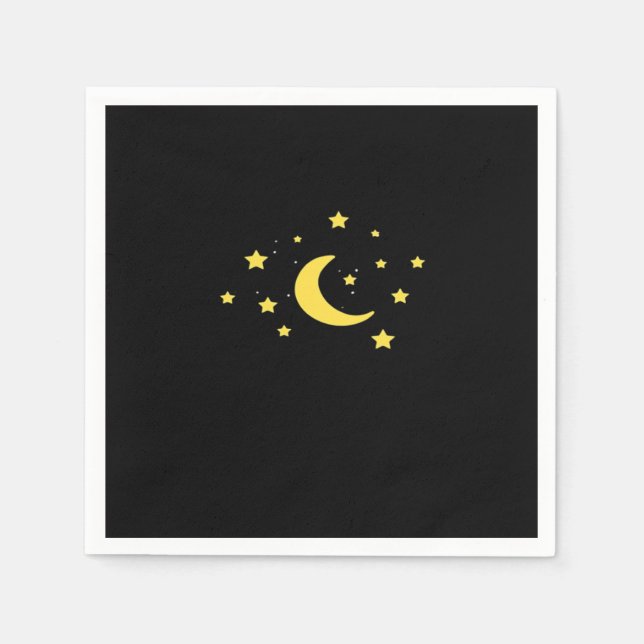 Whimsigoth Night Himmel Sol Måne Witchy Pappersservett (Framsidan)