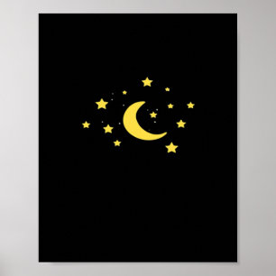 Whimsigoth Night Himmel Sol Måne Witchy Poster
