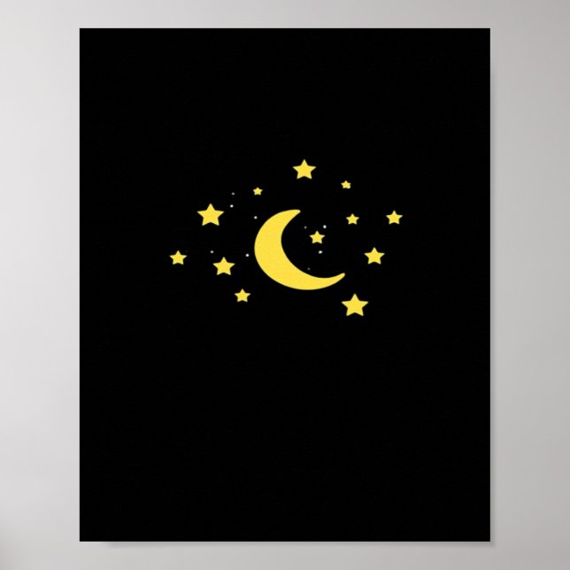 Whimsigoth Night Himmel Sol Måne Witchy Poster (Framsidan)
