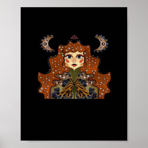 Whimsigoth Porträtt Classic Poster