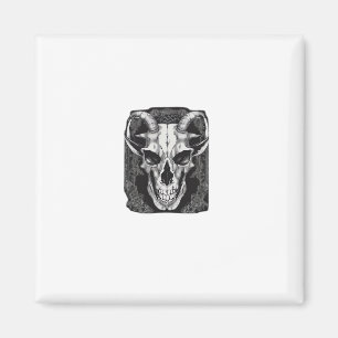 Whimsigoth Skull Gothic Aesthetic Design Classic Magnet
