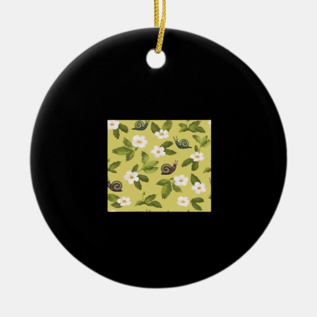 Whimsigoth Snigel Classic Julgransprydnad Keramik (Framsidan)