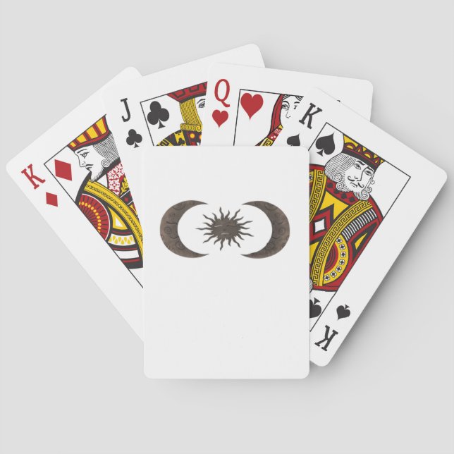 Whimsigoth Sol och Måne Casinokort (Baksidan)