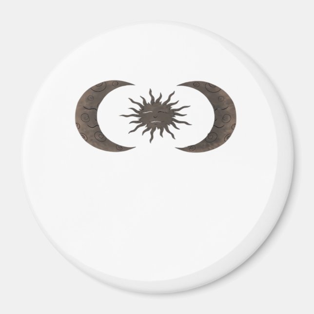 Whimsigoth Sol och Måne Magnet (Framsidan)