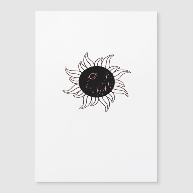 Whimsigoth sol rymdfjäll och solnedgång (Framsida)