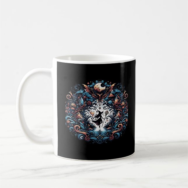 Whimsigoth Witch inom A Classic Kaffemugg (Vänster)