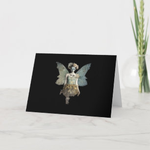 Whimsigoth Zombie Fairy Old Timey Gothic Moody Art Kort