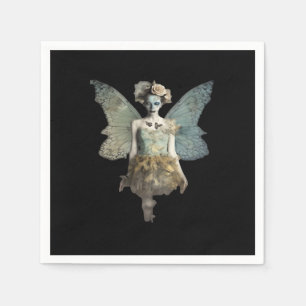 Whimsigoth Zombie Fairy Old Timey Gothic Moody Art Pappersservett