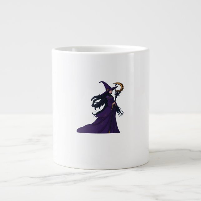 Whimsigothic Måne Witch Jumbo Mugg (Framsidan)