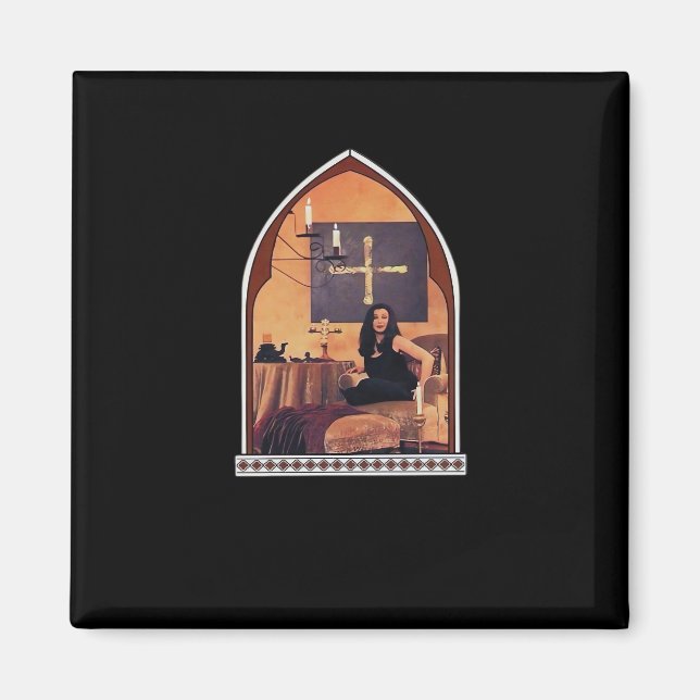Whimsigotic Cathedral Window Classic Magnet (Framsidan)