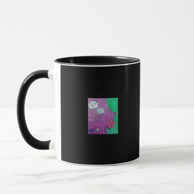 Whimsigotisk design för Halloween Mugg (Vänster)