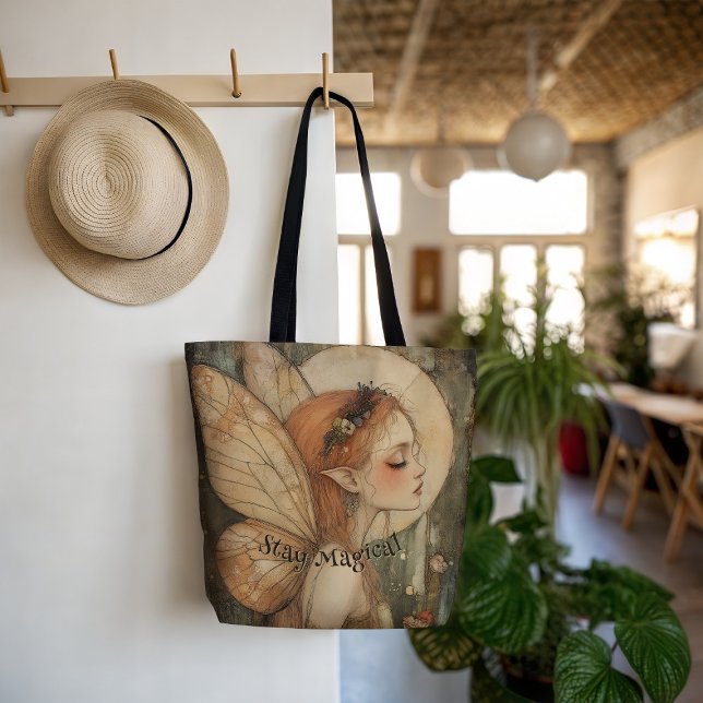 Whimsik Forest Fairy med stillastående magisk cita Tygkasse (Skapare uppladdad)