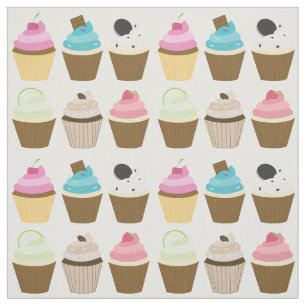 Whimsik Muffins Mönster Tyg