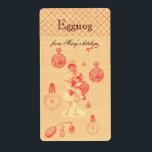Whimsik steampunk personlig homemade eggnog fraktsedel<br><div class="desc">Kvismisk personlig homemade eggongetiketter med anpassningsbar av stam och vismliknande föremål</div>