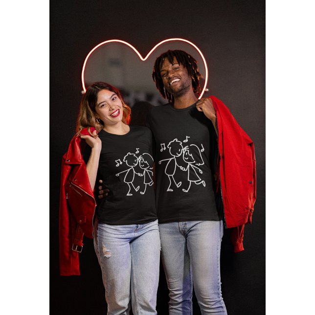Whimsiker dansar lite minimalistiskt romantiskt t shirt (Skapare uppladdad)