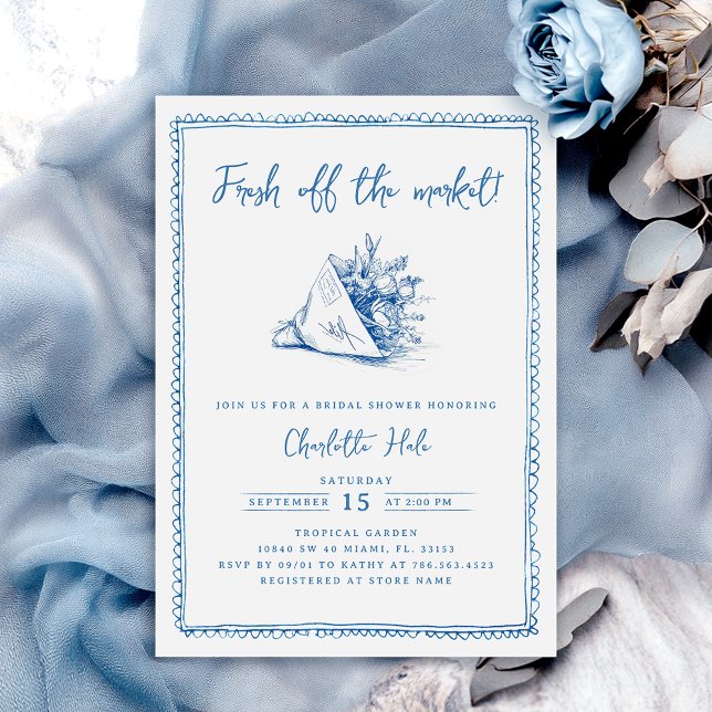 Whimsiker Farmers Inbjudningskort för möhippan (Skapare uppladdad)