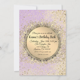 Whimsiker Glittery Stars Lavender Birthday