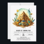 Whimsiker Kids Guld Pyramids Birthday Inbjudningar<br><div class="desc">Gå med oss för ett viskartat äventyr med vår Whimsical Kids Guld Pyramids Birthday-inbjudan. Den här utformningen är full av vibrerande energi och försedd med skarpa accenter från guld, och utlovar en firande som passar små utforskare. Från de lekfulla pyramiderna till de charmerande illustrationerna är det inbjudan barn och vuxnor...</div>