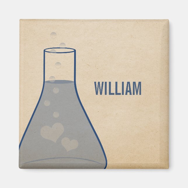 Whimsiker Magnet, blå Magnet (Framsidan)