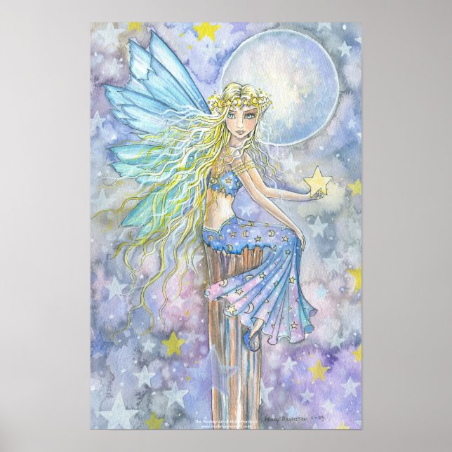 Whimsiker Starry Fairy Art Poster (Framsidan)