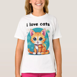 Whimsiker's Cat Tee-samling: lekfull design T Shirt