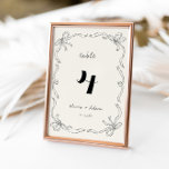 Whimsiky Quirky Retro Hand plockade Bow Bröllop Bordsnummer<br><div class="desc">Förbättra din bröllopsmottagning med våra Whimsical Quirky Retro Hand plockade Bow Bröllop-Bordsnummer. De här bordsnumren har charmerande, handritade bågar och en lekfull reflexdesign och ger din dekoration en unik och snygg beröring. Perfekt för att leda gästerna till deras platser samtidigt som du tillför firande ett vismiskt fläkt. Anpassa dem så...</div>
