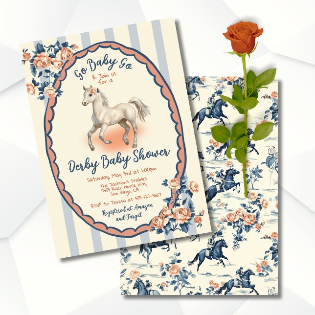 Whimsile Derby Baby Shower Inbjudningar (Skapare uppladdad)
