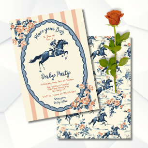 Whimsile Derby Party Inbjudningar