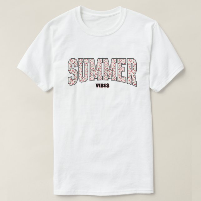 Whimsimer SOMMER Red Cherry Coquette T Shirt (Design framsida)