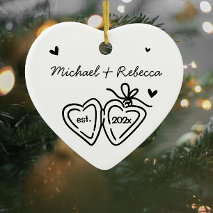 Whimsious Newlyed First jul Ornament