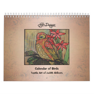 Whimsious Patterned Bird Calendar Kalender