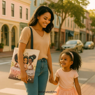 Whimsique African American Girls Tea Party Tygkasse