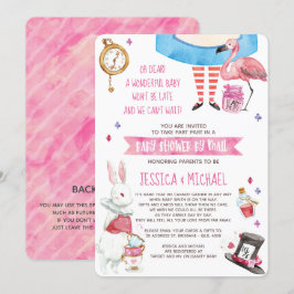 Whimsique Alice i Wonderland Baby Shower by Mail Inbjudningar