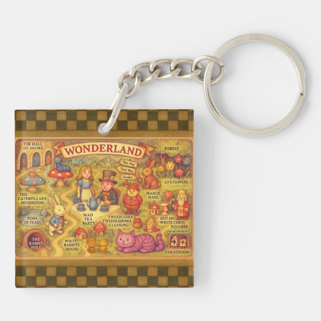 Whimsique Alice i Wonderland Karta (Baksidan)