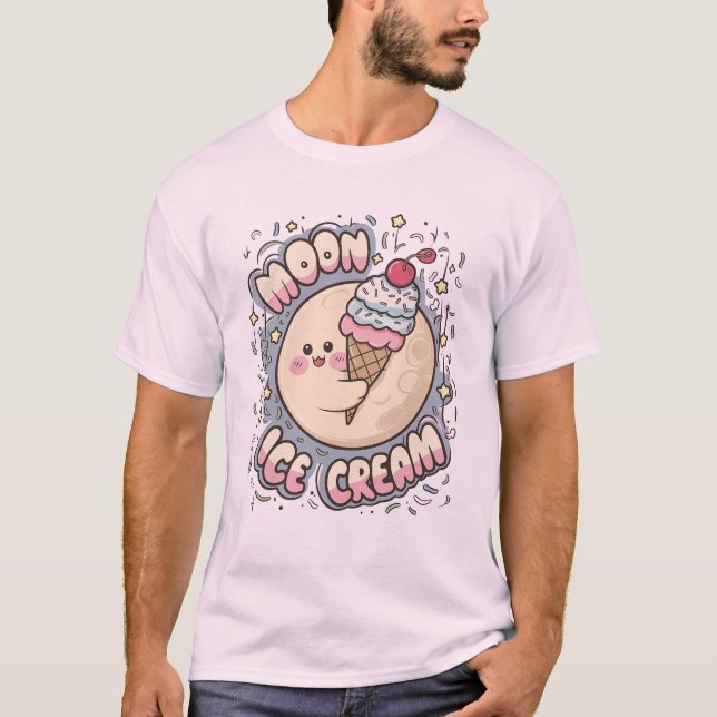 Whimsique and Sweet Roligt Ice Cream T-Shirt (Framsida)