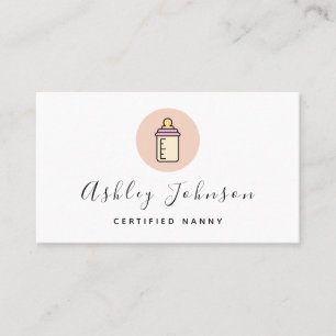 Whimsique Baby Flaska Nanny Babyvedsnäring Visitkort