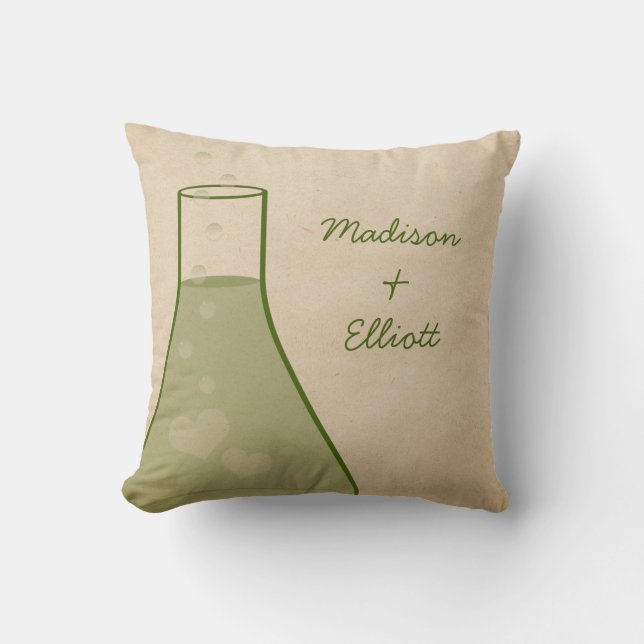 Whimsique Beaker Pillow, Grönt Kudde (Framsida)