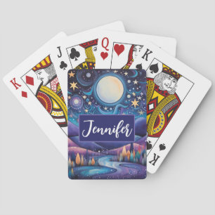 Whimsique Big Måne Ligcape Casinokort