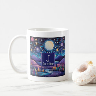 Whimsique Big Måne Ligcape Monogram Kaffemugg