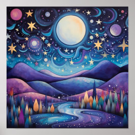 Whimsique Big Måne Ligcape Poster
