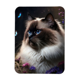 Whimsique Birman Cat Flexible Magnet