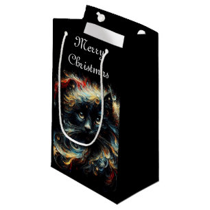 Whimsique Black Cat jultomten Hat Säsong