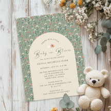 Whimsique Blommigt Garden Baby i Bloom Shower