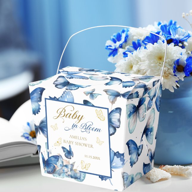 Whimsique Blue and Guld Butterfly Baby i Bloom Presentaskar (Skapare uppladdad)