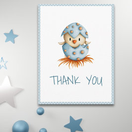 Whimsique Blue Baby Bird Hatching Tack Vykort