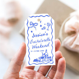 Whimsique Blue Bachelorette Party Helg Presentetikett